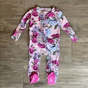 Posh Peanut- Monroe Ruffled Footie 6-9 Months